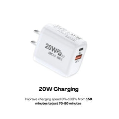 High Power Charger 20W - Increase Charging Speeds